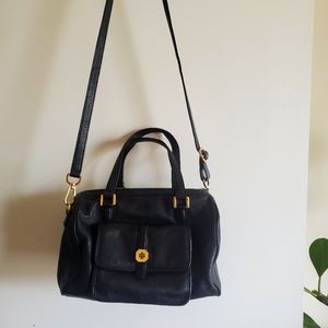Tory Burch black leather crossbody with handles